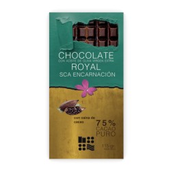 CHOCOLATE AOVE 75% CACAO-Vaina 115 GR