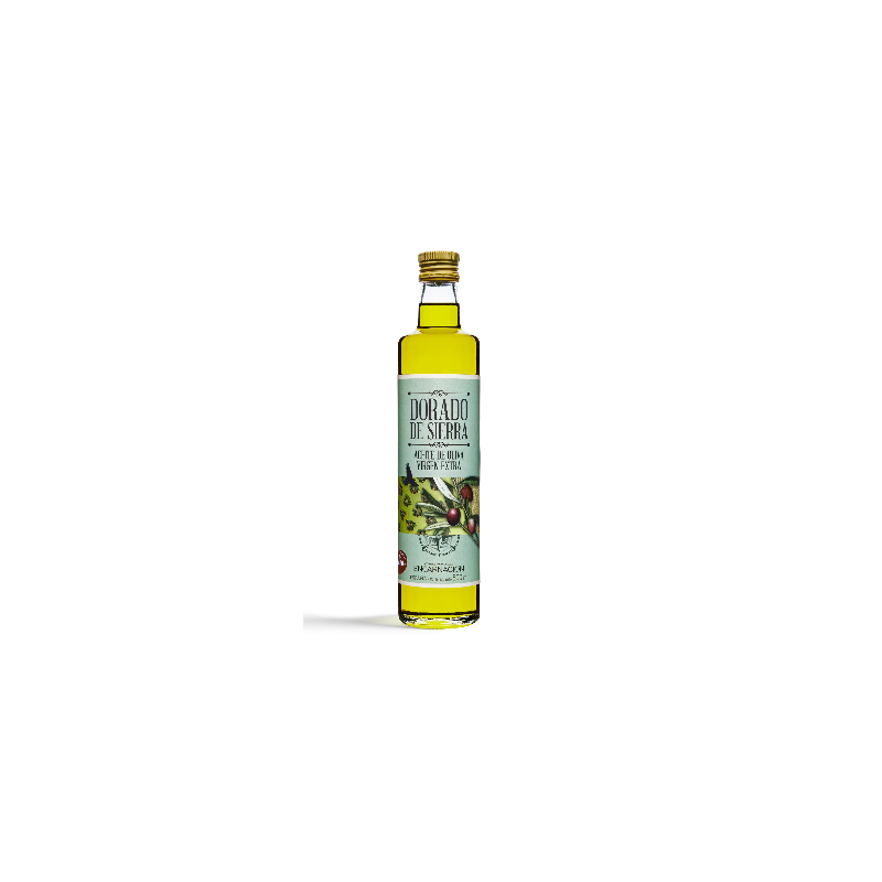 Caja AOVE "DORADO DE SIERRA" 6 Bot x 500 mL
