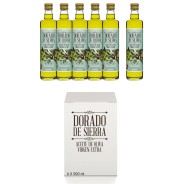 Caja AOVE "DORADO DE SIERRA" 6 Bot x 500 mL